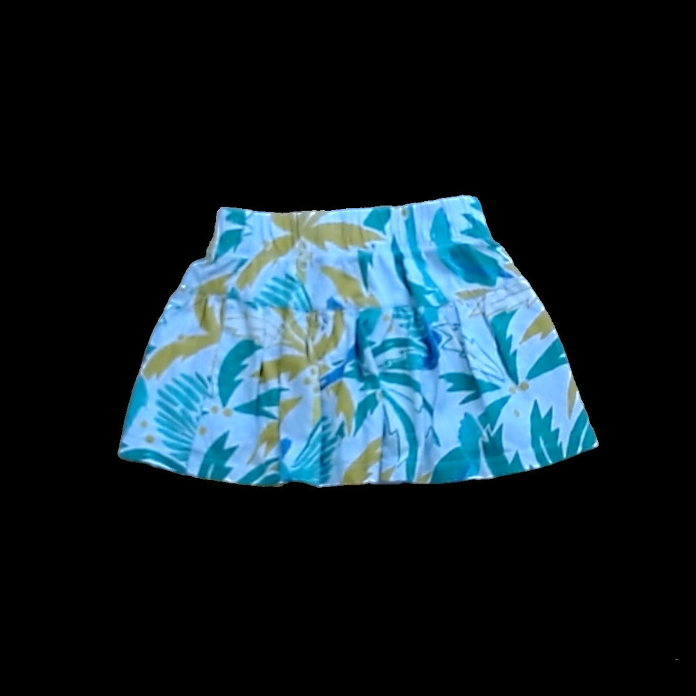 Tea Collection Girls Blue with Palm Trees Skirt size: 3T
